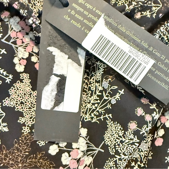 NAILA Black Dress with Pink and White Floral Design - Picture 6 of 8